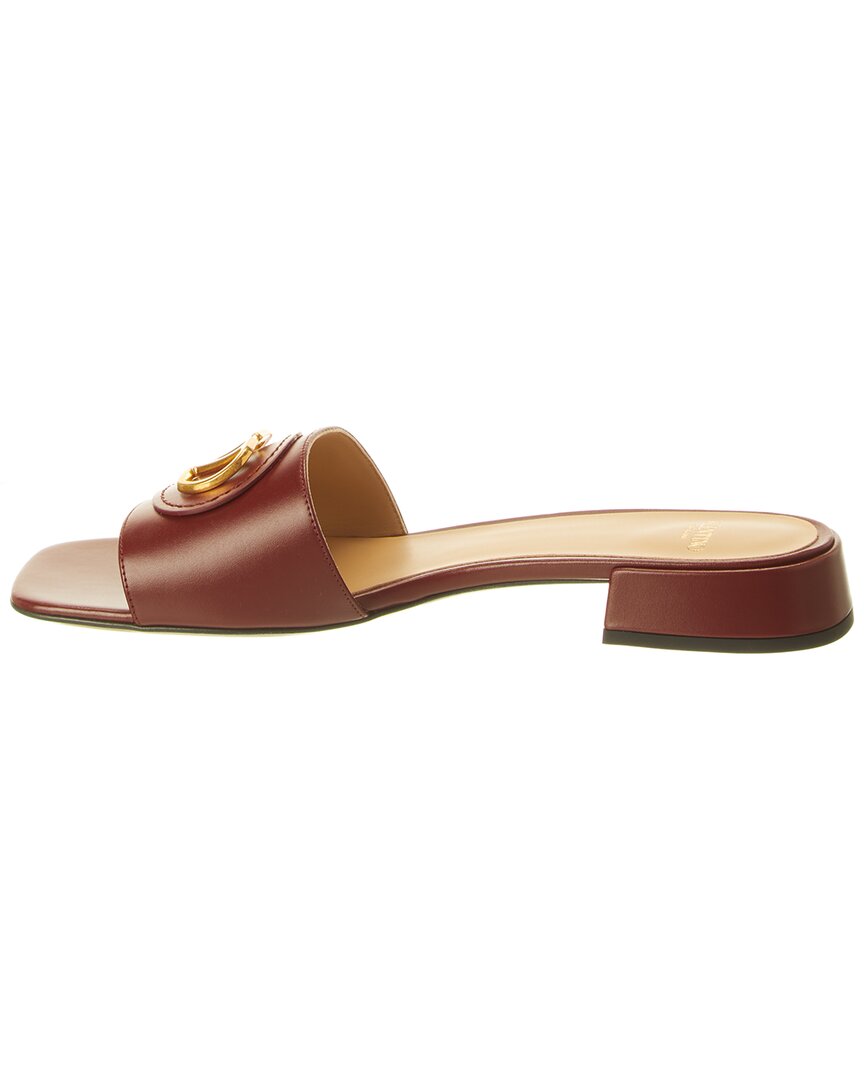 Valentino Vlogo Signature Leather Sandal