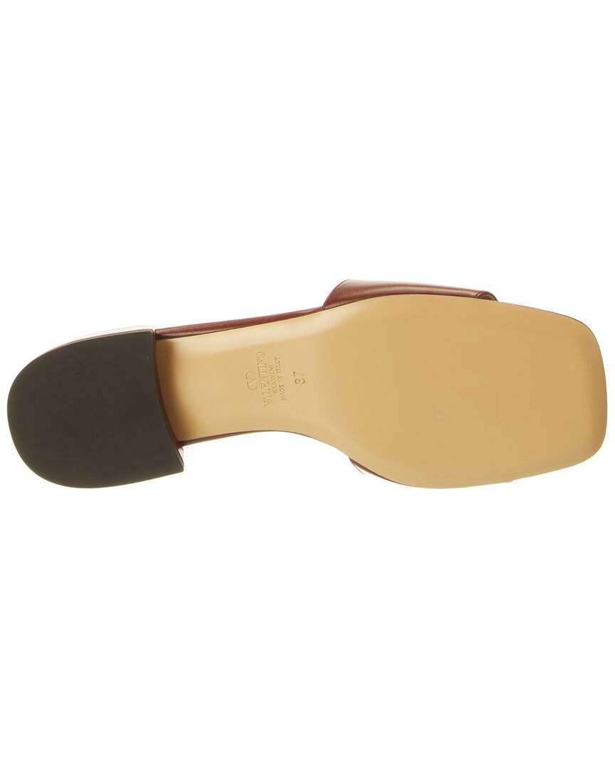 Valentino Vlogo Signature Leather Sandal