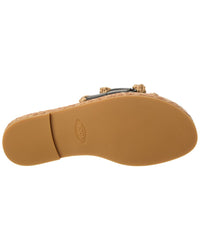 Tod’S Gomma Leather Sandal