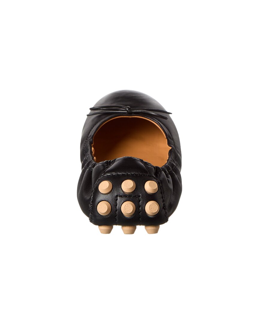 TOD's Tods Bubble Leather Ballerina Flat