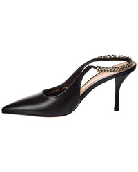Gucci Signoria Leather Slingback Pump