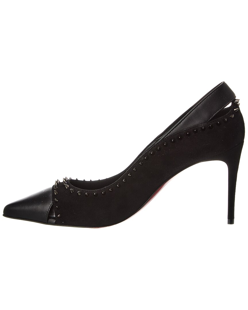 クリスチャンルブタン DUVETTE SPIKES 85 Duvette Spikes 85 leather pumps in black - Christian