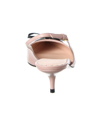 Valentino Bepointy Leather Slingback Pump