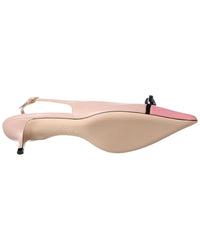 Valentino Bepointy Leather Slingback Pump