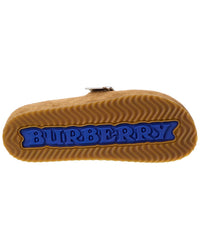 Burberry Burberry Check Urchin Suede Mule