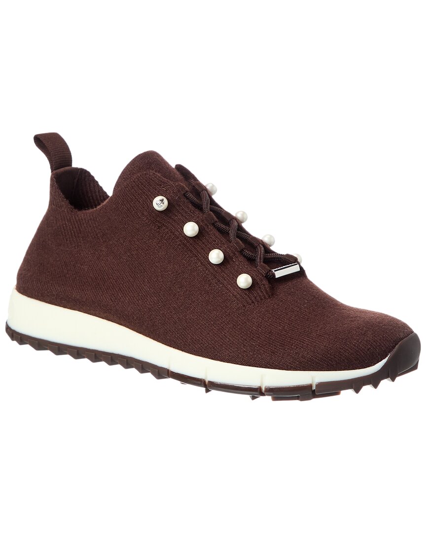 Jimmy Choo Veles Cashmere Sneaker Brown Multi