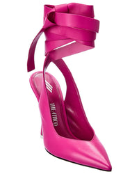 The Attico Venus Leather Slingback Pump Pink 5.5