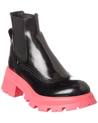 Alexander Mcqueen Wander Leather Chelsea Boot Black