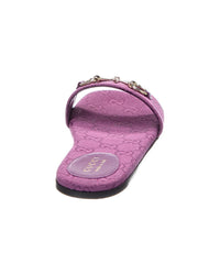 Gucci Gucci Horsebit Canvas Sandal