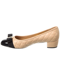 Salvatore Ferragamo Salvatore Ferragamo Vara Quilted Leather Pump