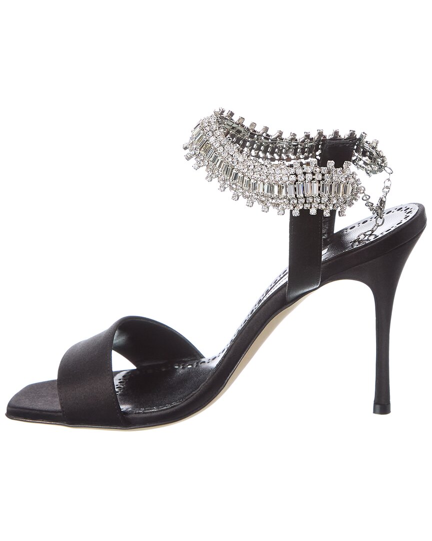 Manolo Blahnik Parinasan 100 Satin Sandal