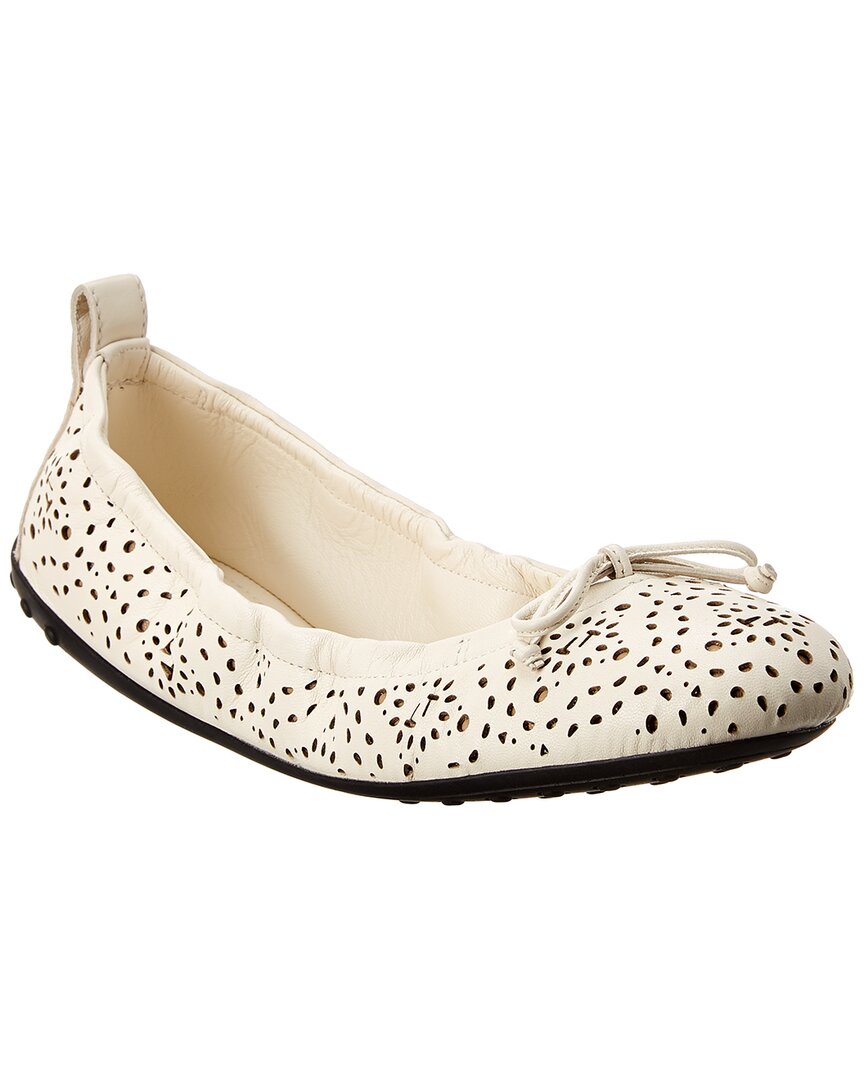 TOD's Tod's Gommino Studded Leather Ballerina Flat
