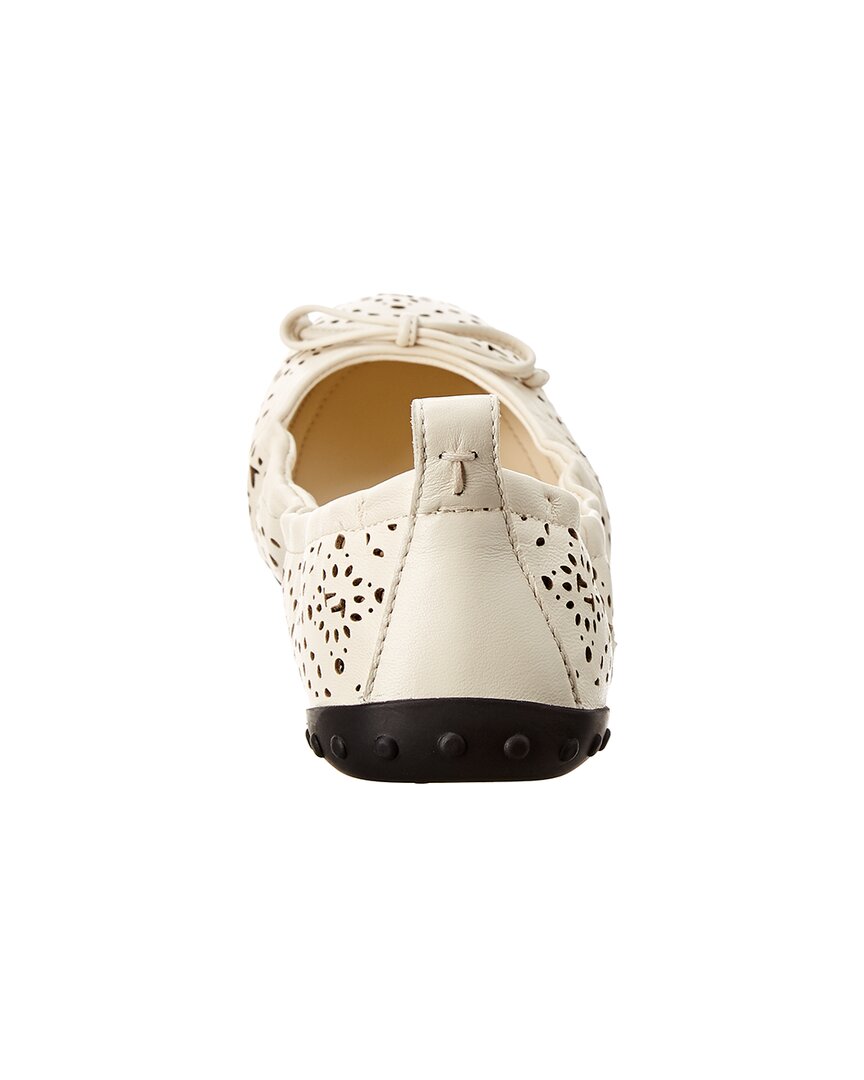 TOD's Tod's Gommino Studded Leather Ballerina Flat
