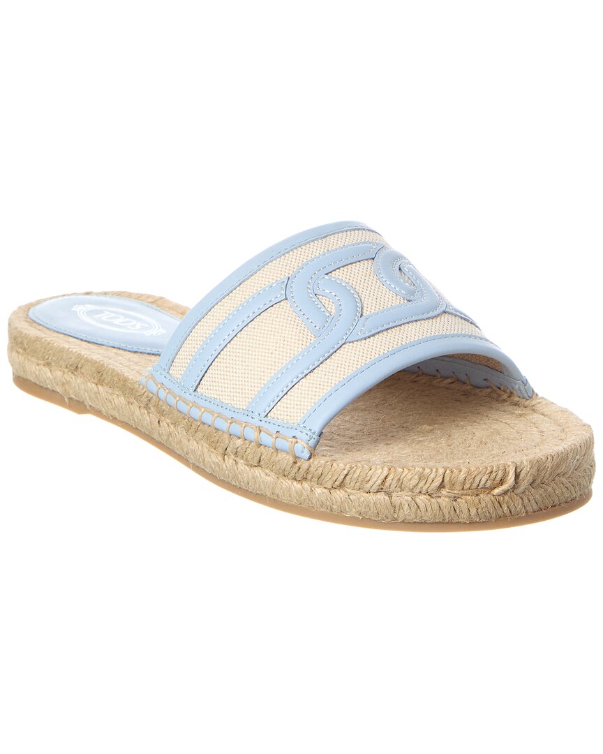 Tods Canvas & Leather Sandal