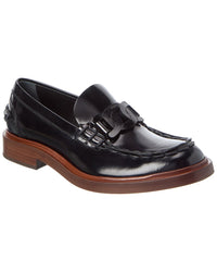TOD's Tod’S Leather Loafer, 37.5, Black