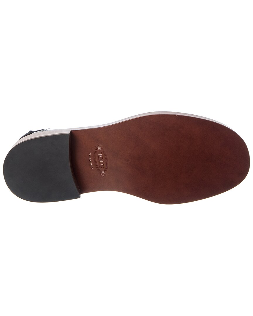 TOD's Tod’S Leather Loafer, 37.5, Black