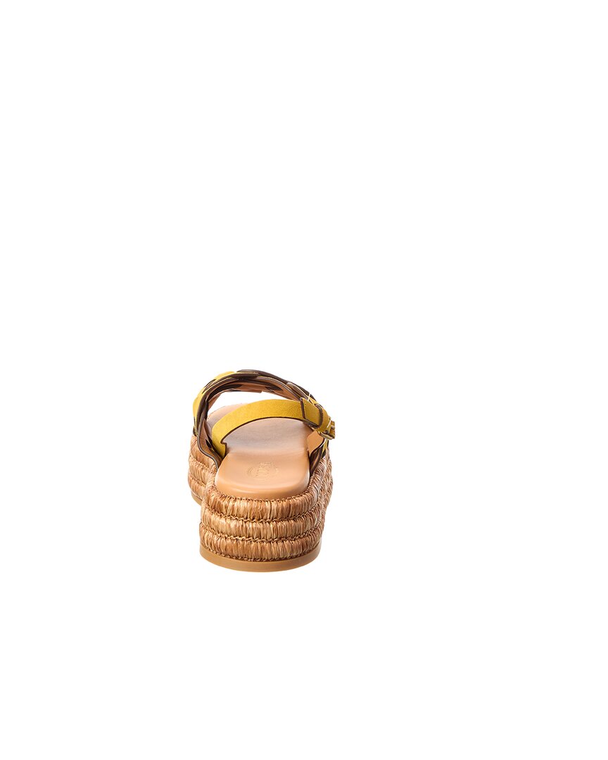 Tods Suede Platform Sandal