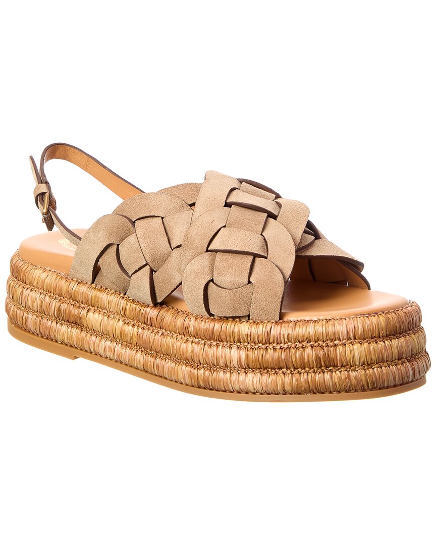 TOD's Tods Suede Platform Sandal