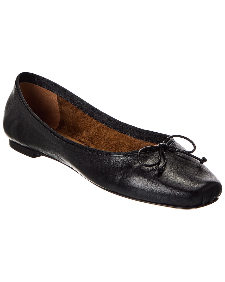 Khaite Charlotte Leather Ballerina Flat