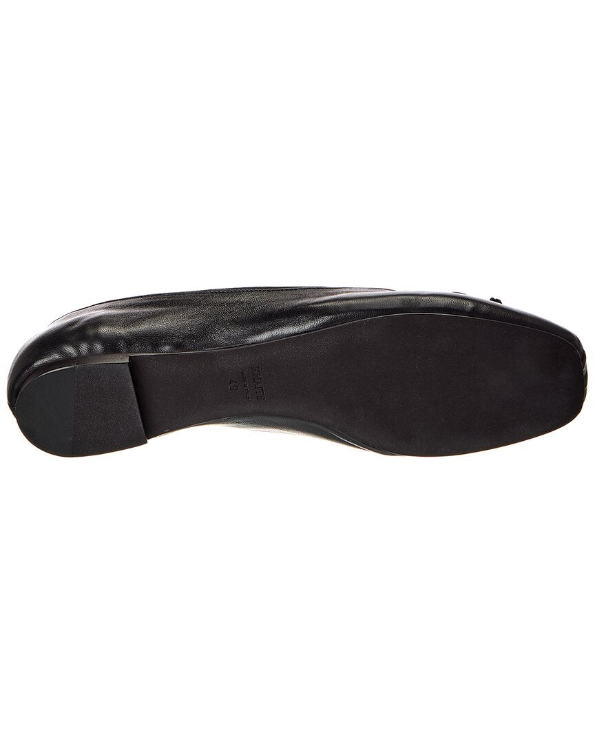 Khaite Charlotte Leather Ballerina Flat