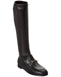 Gucci Gucci Jordaan Leather Knee-High Boot