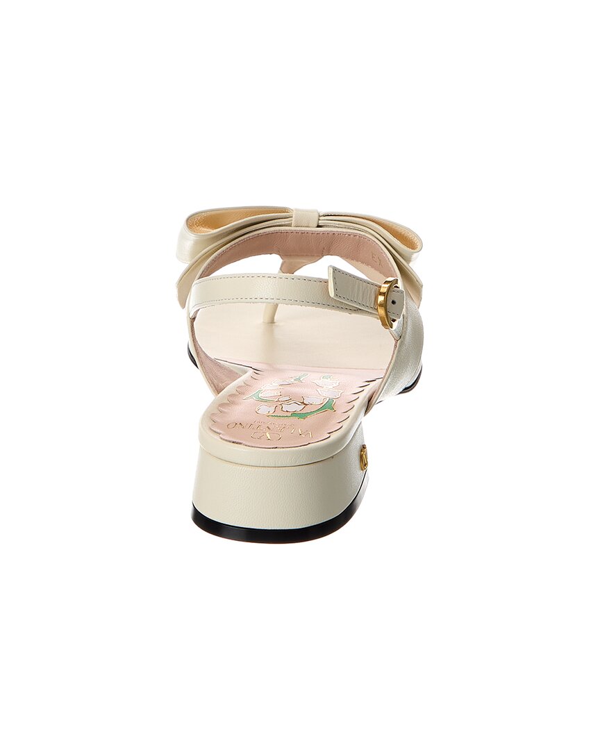 Valentino Bow 25 Leather Sandal