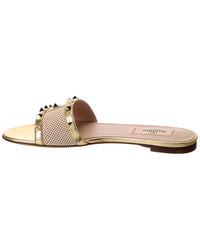 Valentino Valentino Rockstud Canvas & Leather Sandal