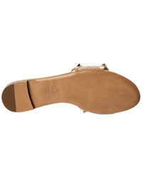 Valentino Valentino Rockstud Canvas & Leather Sandal