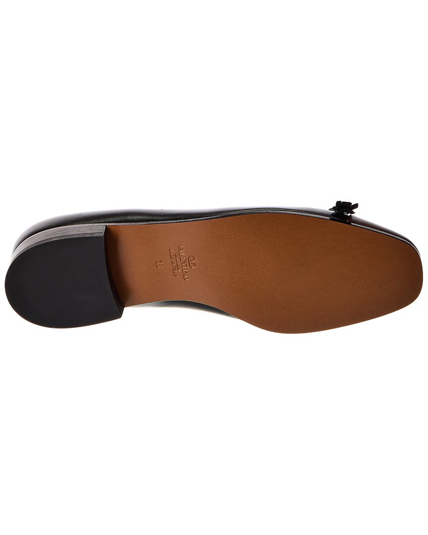 Valentino Valet Du Roi 25 Leather Ballerina Flat