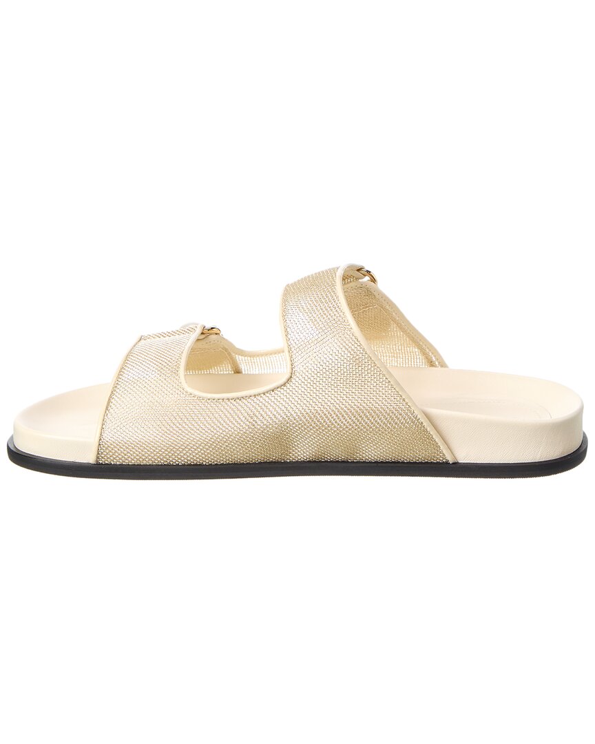 Jimmy Choo Fayence Mesh & Leather Sandal