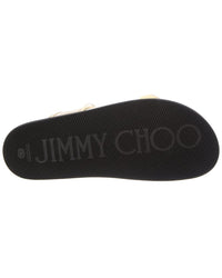 Jimmy Choo Fayence Mesh & Leather Sandal
