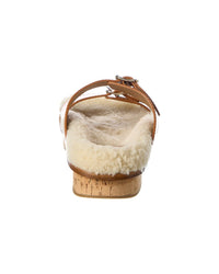 Chloé Marah Leather & Shearling Sandal