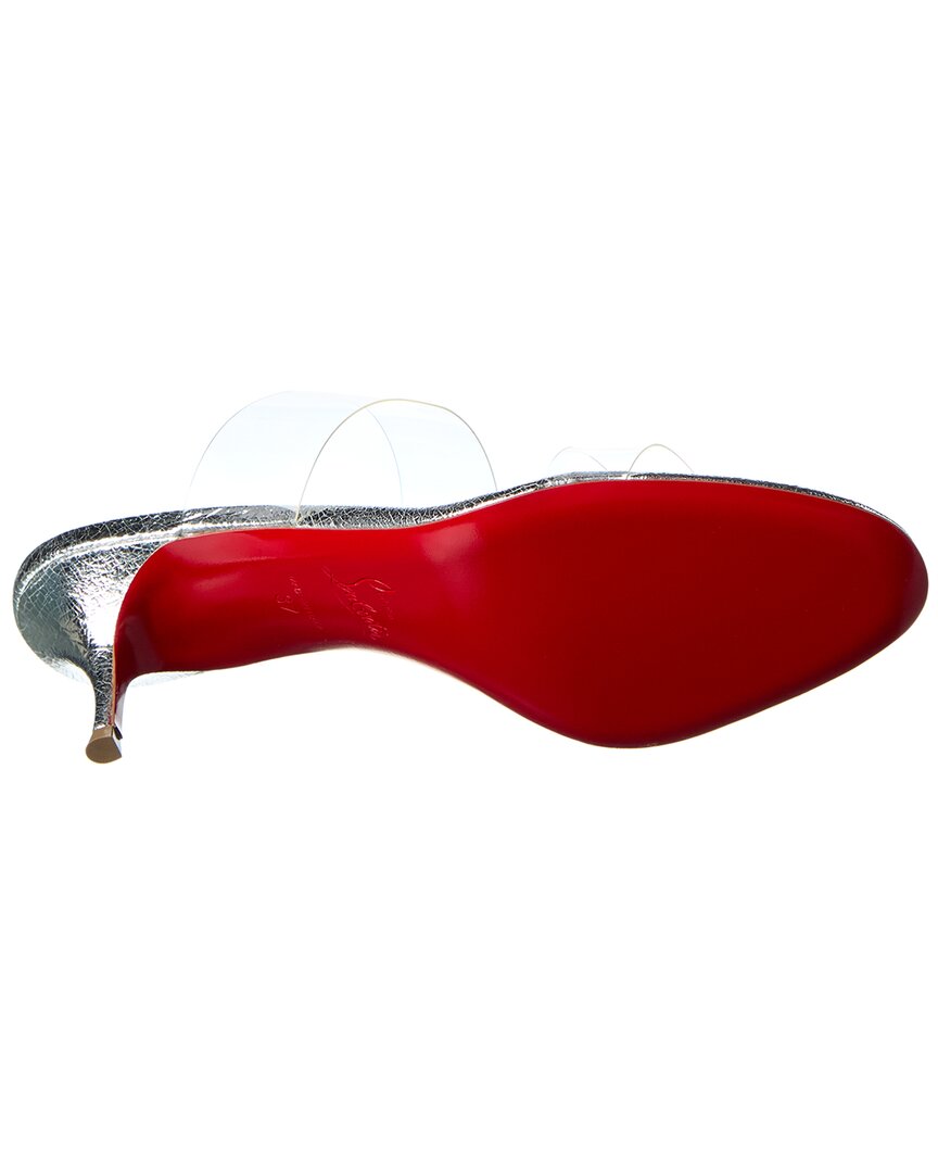 Christian Louboutin Just Nothing 55 Leather & Pvc Sandal