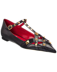 Valentino Rockstud Leather Flat