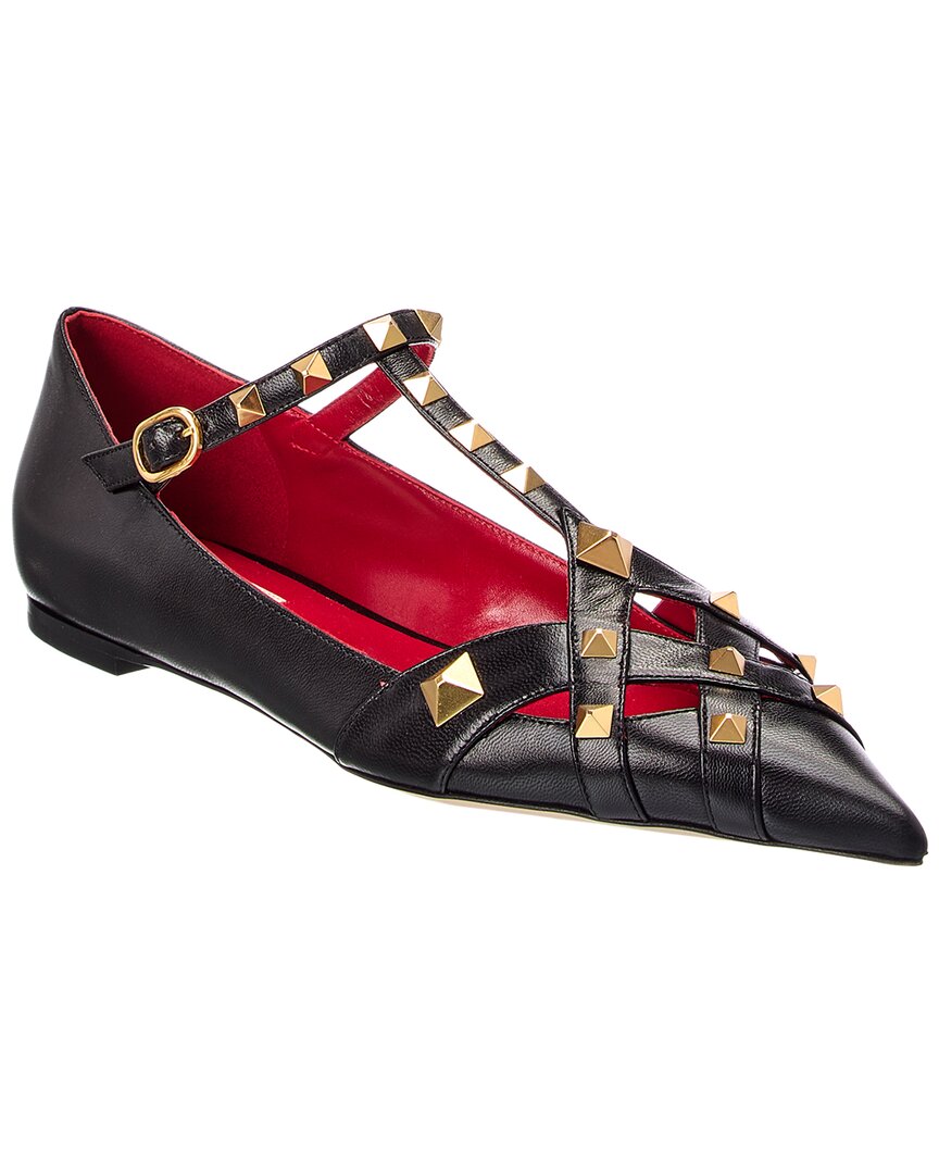 Valentino Rockstud Leather Flat