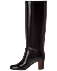 Valentino Pattie 75 Leather Knee-High Boot