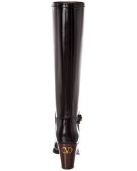 Valentino Pattie 75 Leather Knee-High Boot