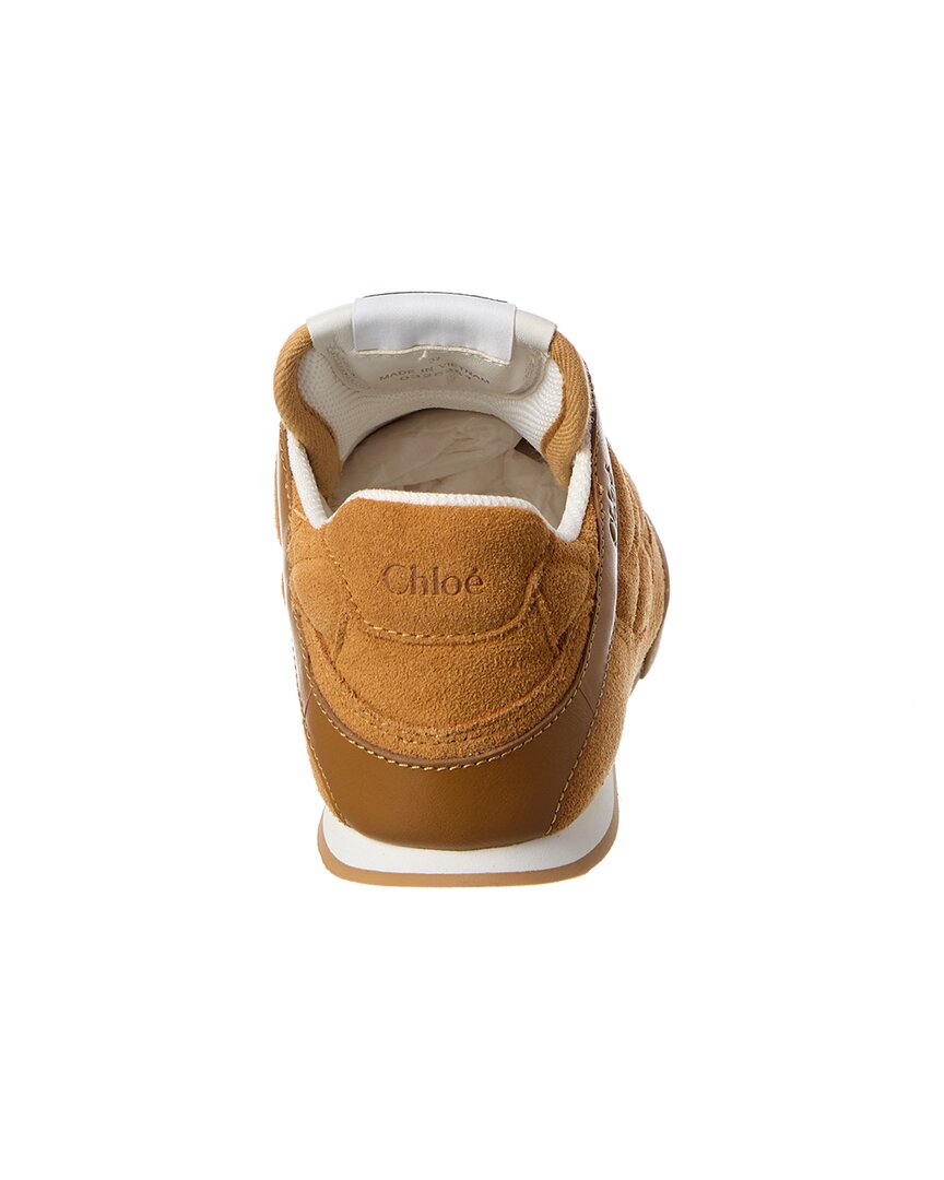 Chloé Kick Suede & Leather Sneaker