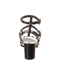 Valentino Rockstud Caged 60 Leather Ankle Strap Sandal