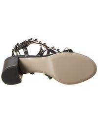 Valentino Rockstud Caged 60 Leather Ankle Strap Sandal