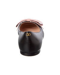 Valentino Bowow Leather Ballet Flat