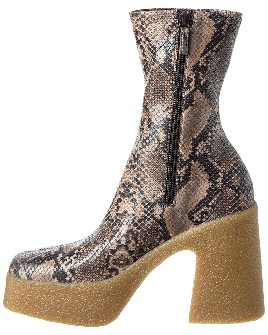 Stella Mccartney Skyla Snake-Embossed Platform Boot
