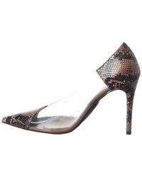 Stella Mccartney Iconic Snake-Embossed & Vinyl Pump