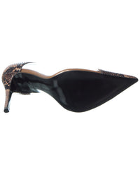 Stella Mccartney Iconic Snake-Embossed & Vinyl Pump