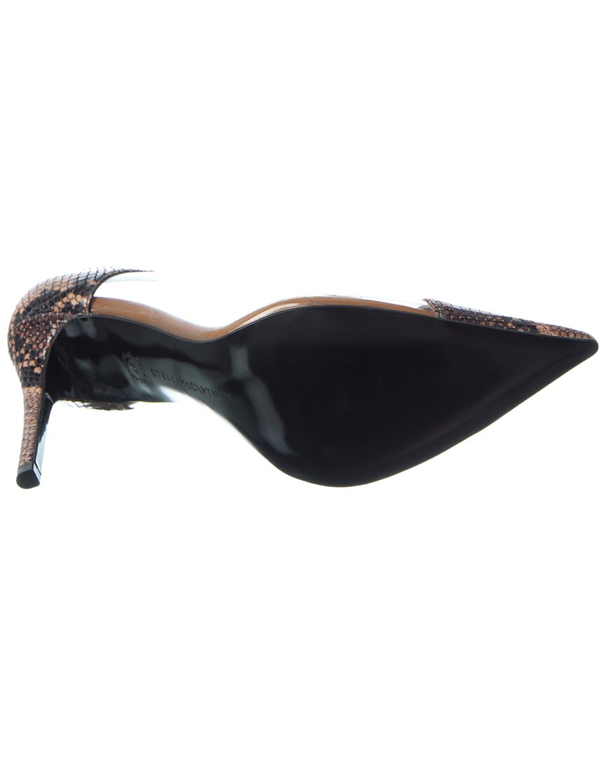 Stella Mccartney Iconic Snake-Embossed & Vinyl Pump