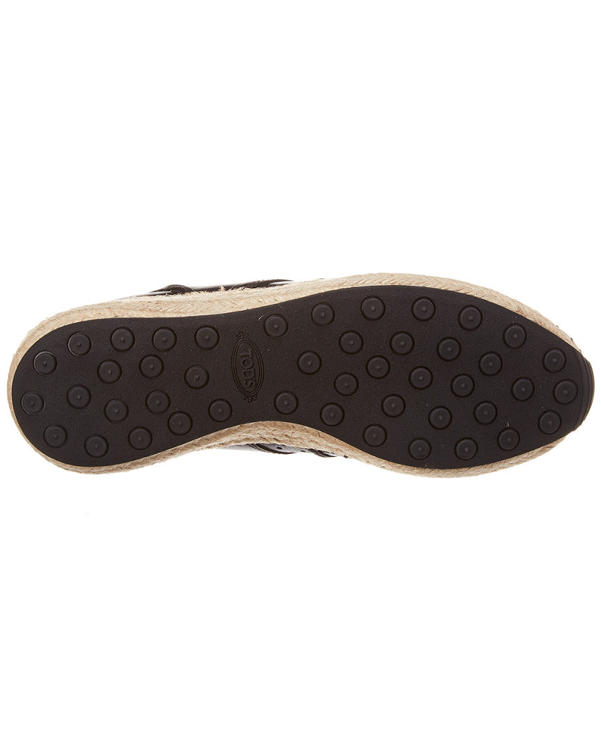 Tod’S Leather Espadrille Sneaker