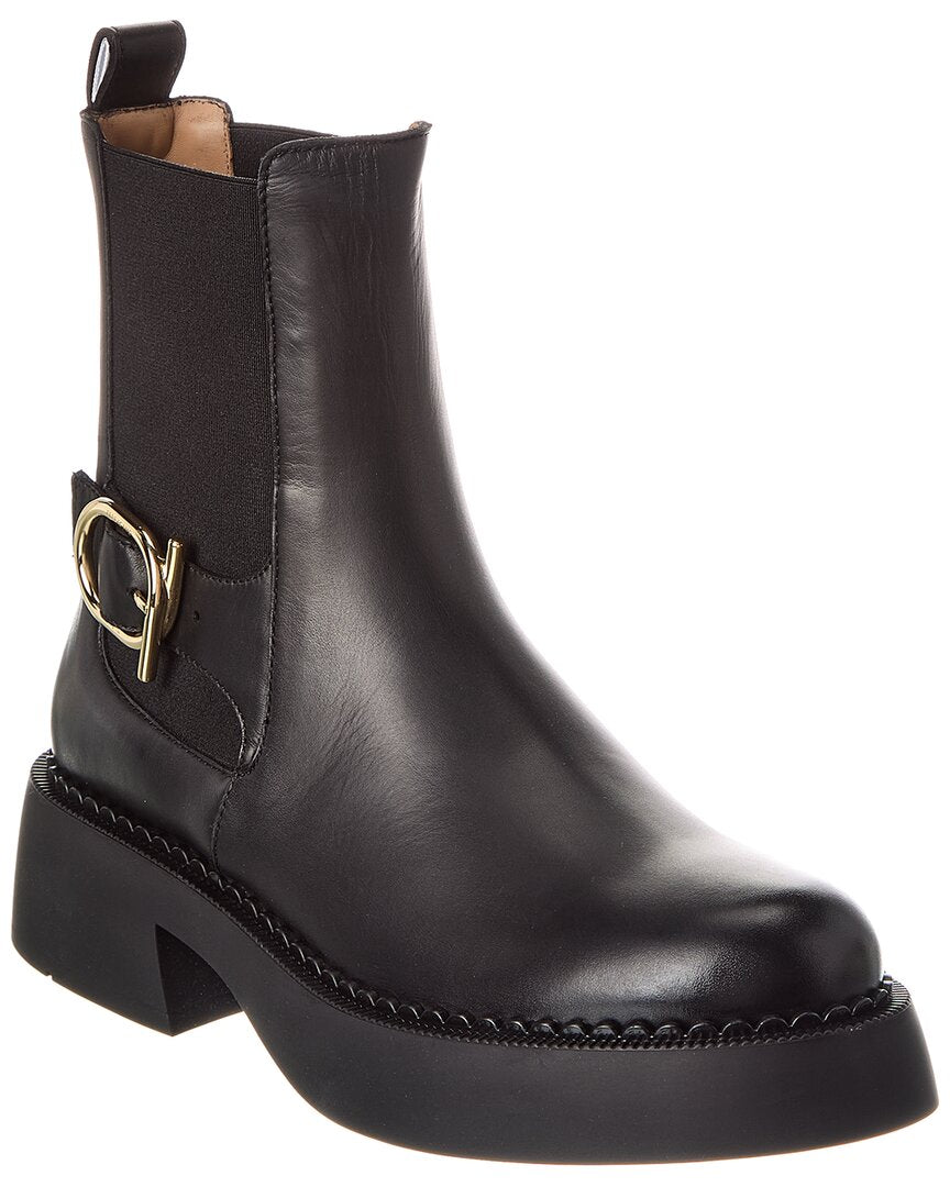 Ferragamo Tia Leather Boot