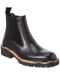 Burberry Burberry Checked Leather Boot