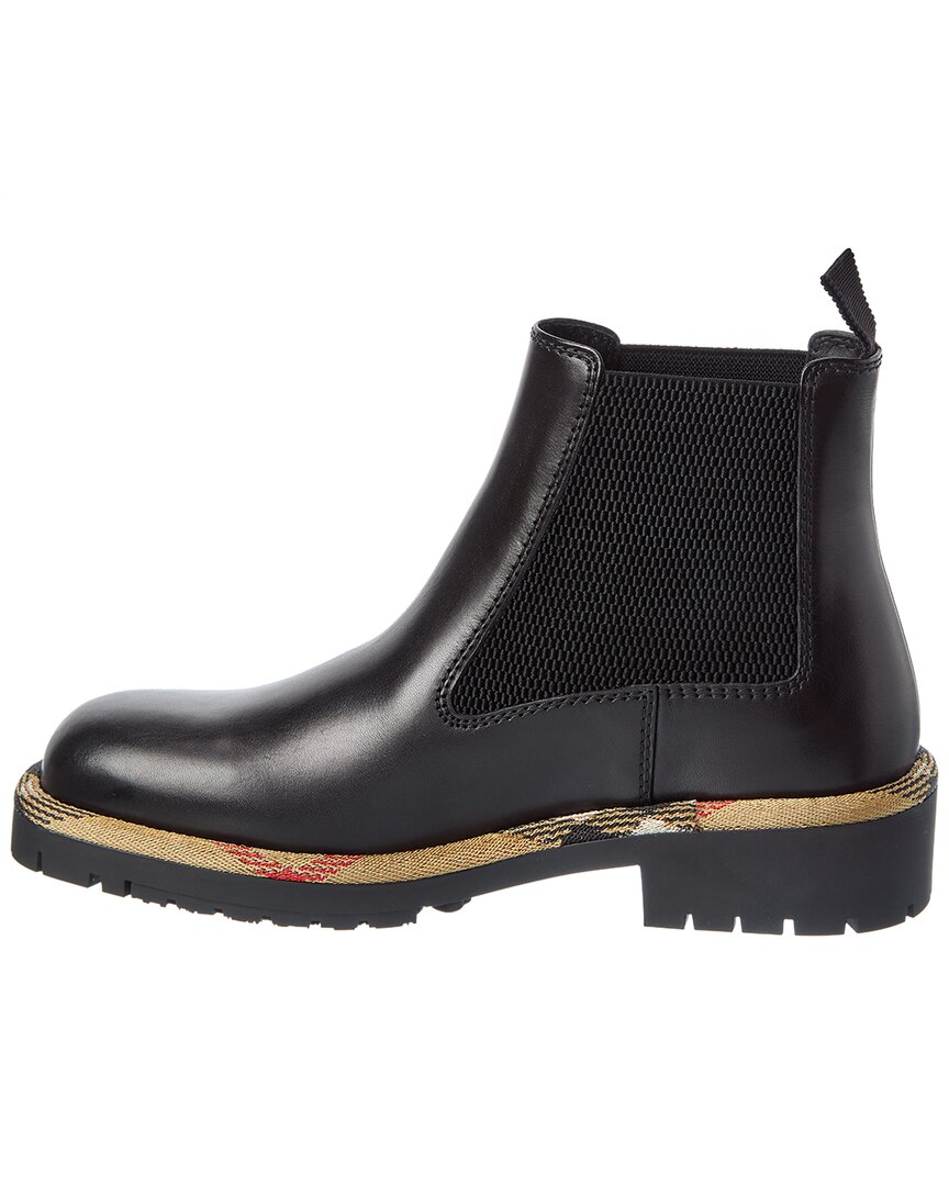 Burberry Burberry Checked Leather Boot