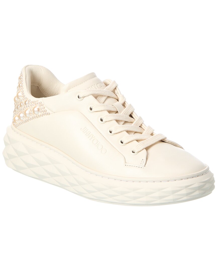 Jimmy Choo Jimmy Choo Diamond Maxi/F Ii Leather Sneaker